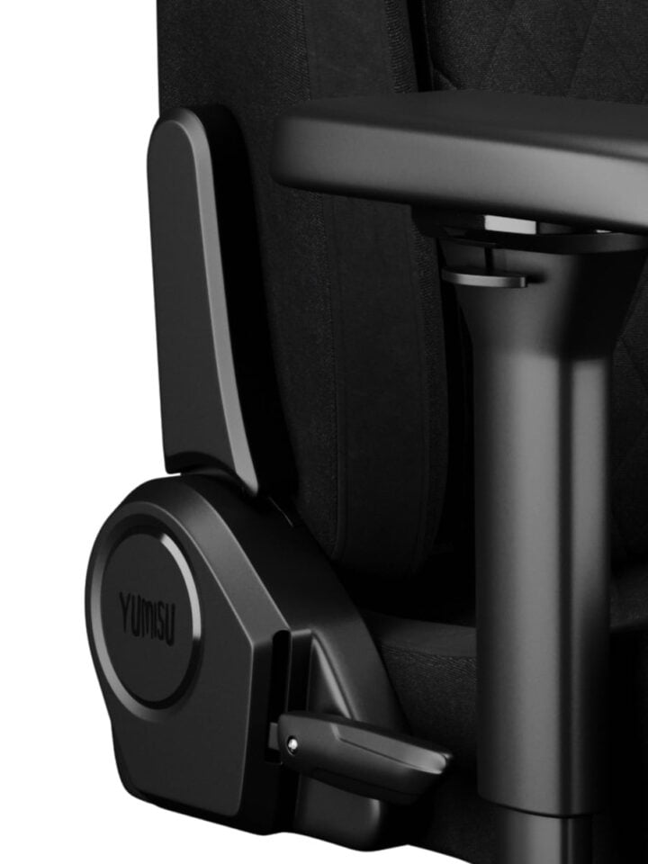 Fotel gamingowy YUMISU 2055 Magnetic Tkanina BLACK/BLACK - obrazek 14