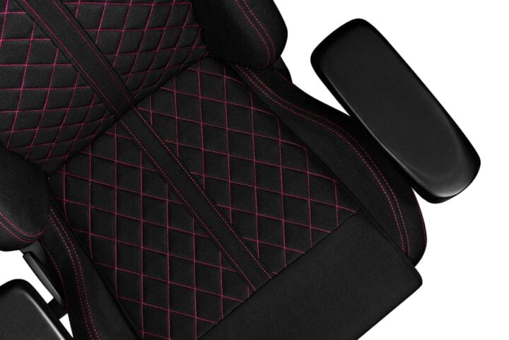 Fotel gamingowy YUMISU 2050 Magnetic Tkanina BLACK/PINK - obrazek 16