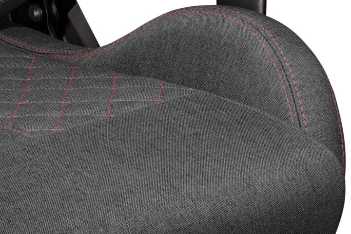 Fotel gamingowy YUMISU 2050 Magnetic Tkanina GRAY/PINK - obrazek 12