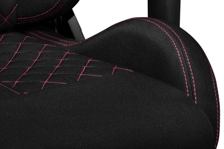 Fotel gamingowy YUMISU 2050 Magnetic Tkanina BLACK/PINK - obrazek 14
