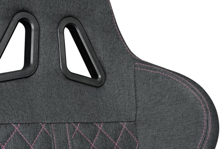 Fotel gamingowy YUMISU 2050 Magnetic Tkanina GRAY/PINK - obrazek 11