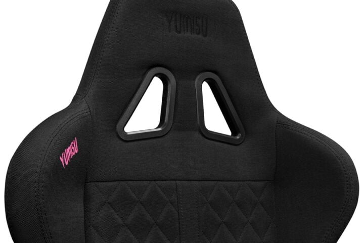 Fotel gamingowy YUMISU 2050 Magnetic Tkanina BLACK/BLACK - obrazek 12