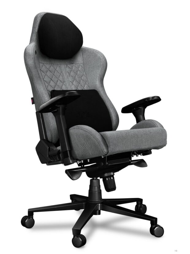 Fotel gamingowy YUMISU 2050 Magnetic Tkanina CLOUD/BLACK