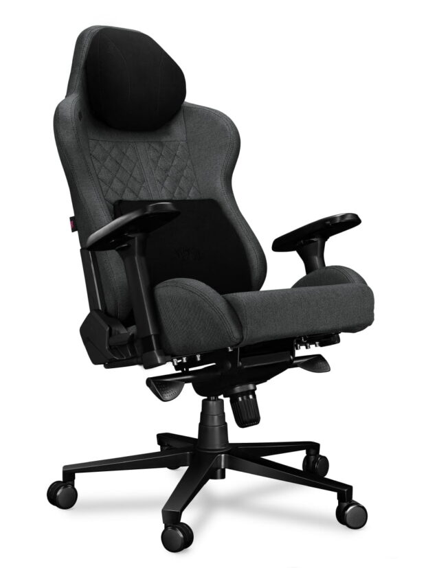 Fotel gamingowy YUMISU 2050 Magnetic Tkanina GRAY/BLACK