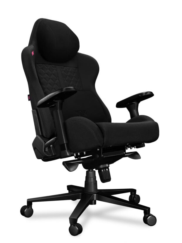 Fotel gamingowy YUMISU 2050 Magnetic Tkanina BLACK/BLACK