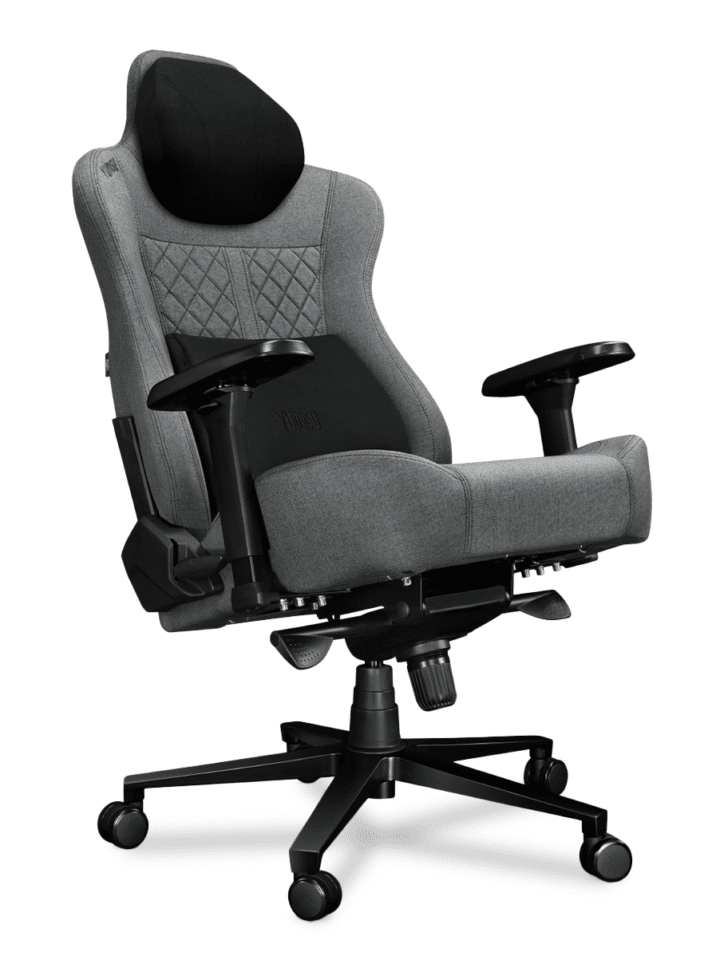 Fotel gamingowy YUMISU 2052 Magnetic Tkanina CLOUD/BLACK - obrazek 2