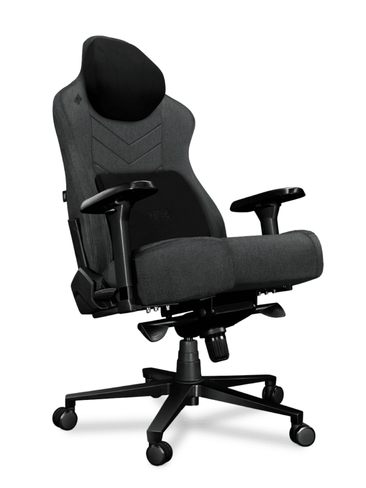 Fotel gamingowy YUMISU 2053 Magnetic Tkanina GRAY/BLACK - obrazek 2