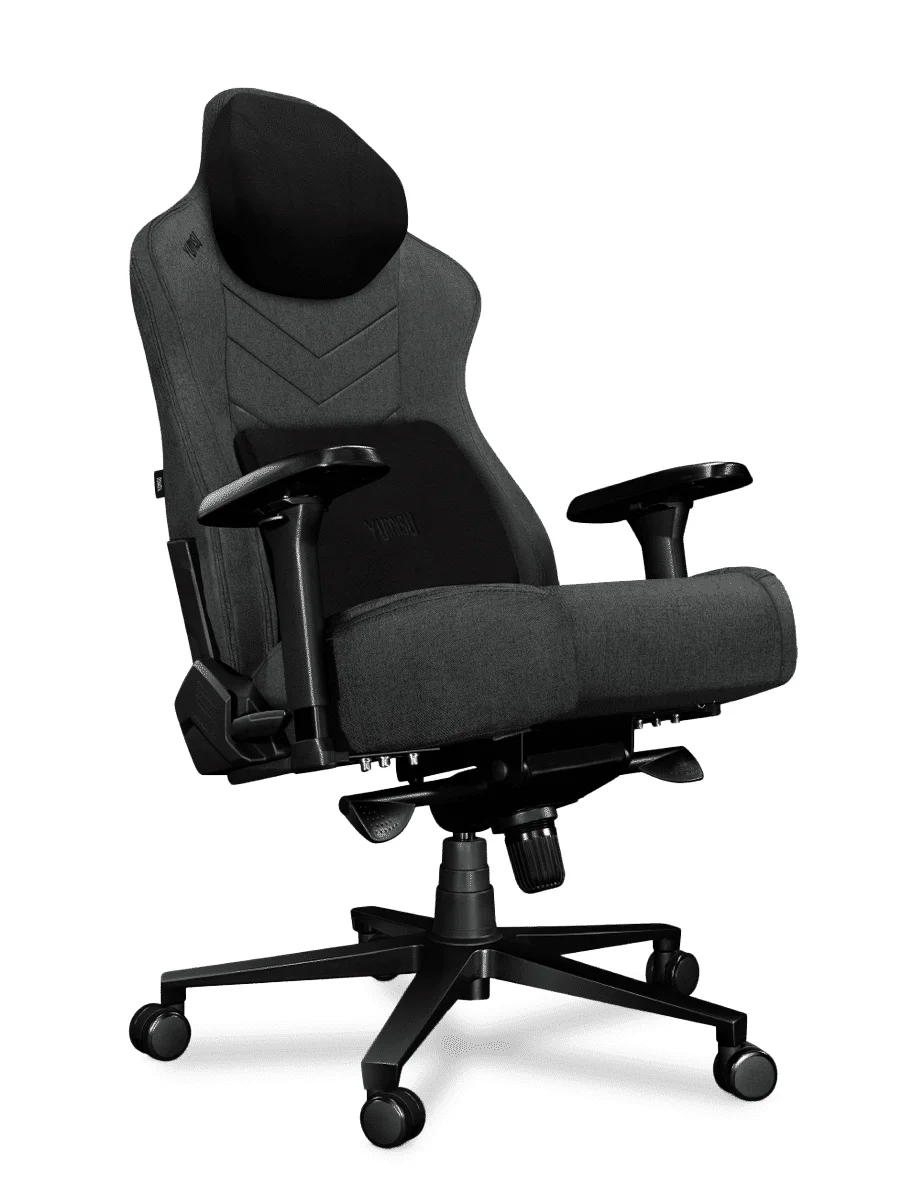 Fotel gamingowy YUMISU 2053 Magnetic Tkanina GRAY/BLACK
