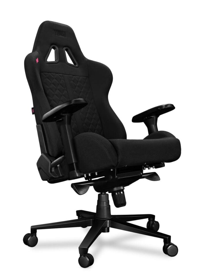 Fotel gamingowy YUMISU 2050 Magnetic Tkanina BLACK/BLACK - obrazek 6