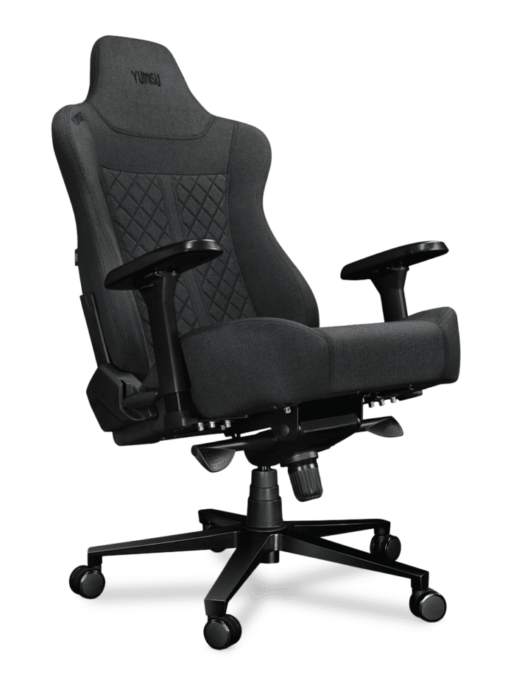Fotel gamingowy YUMISU 2052 Magnetic Tkanina GRAY/BLACK - obrazek 5