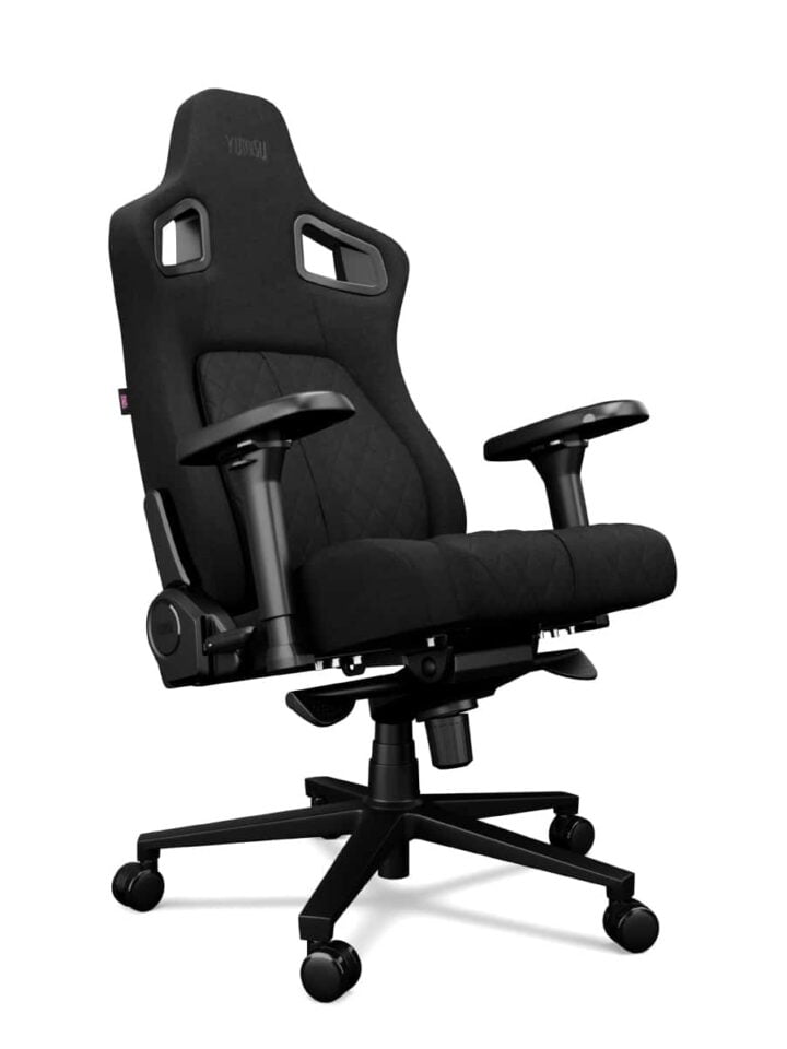 Fotel gamingowy YUMISU 2055 Magnetic Tkanina BLACK/BLACK - obrazek 5