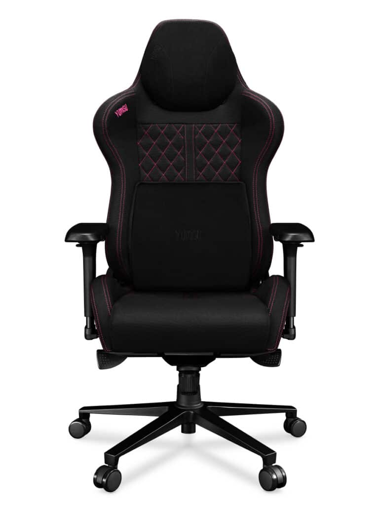 Fotel gamingowy YUMISU 2050 Magnetic Tkanina BLACK/PINK