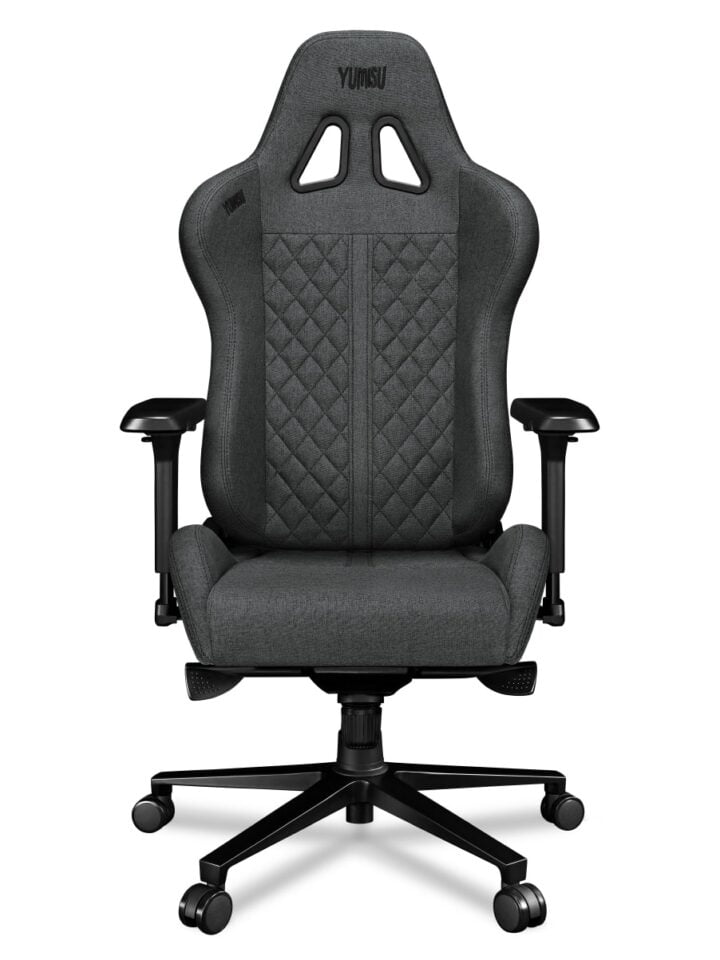 Fotel gamingowy YUMISU 2050 Magnetic Tkanina GRAY/BLACK - obrazek 5