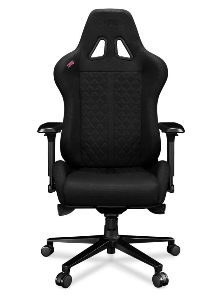 Fotel gamingowy YUMISU 2050 Magnetic Tkanina BLACK/BLACK - obrazek 5