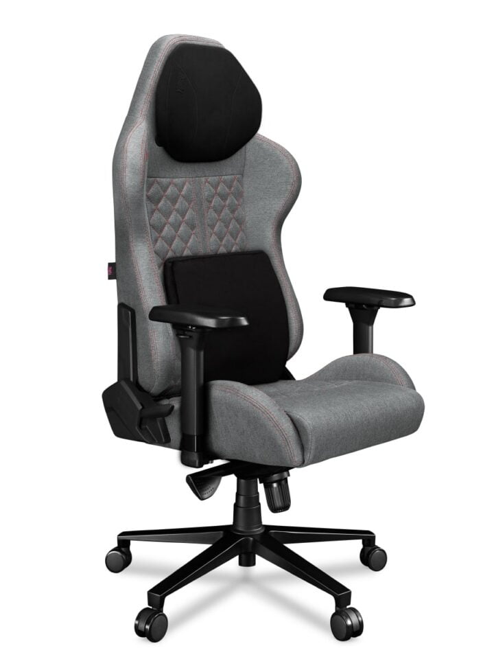 Fotel gamingowy YUMISU 2050 Magnetic Tkanina CLOUD/RED - obrazek 4
