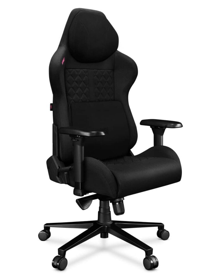 Fotel gamingowy YUMISU 2050 Magnetic Tkanina BLACK/BLACK - obrazek 4
