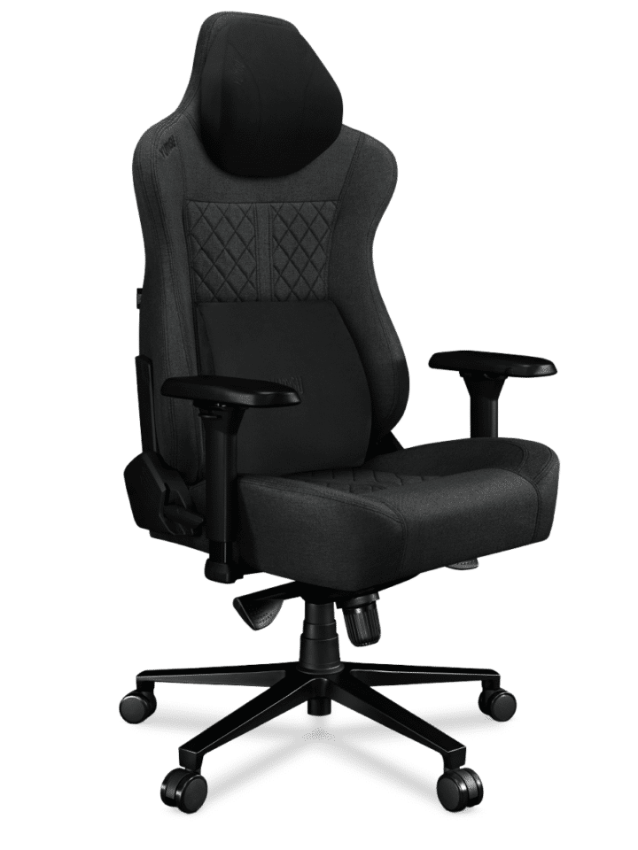 Fotel gamingowy YUMISU 2052 Magnetic Tkanina GRAY/BLACK - obrazek 4