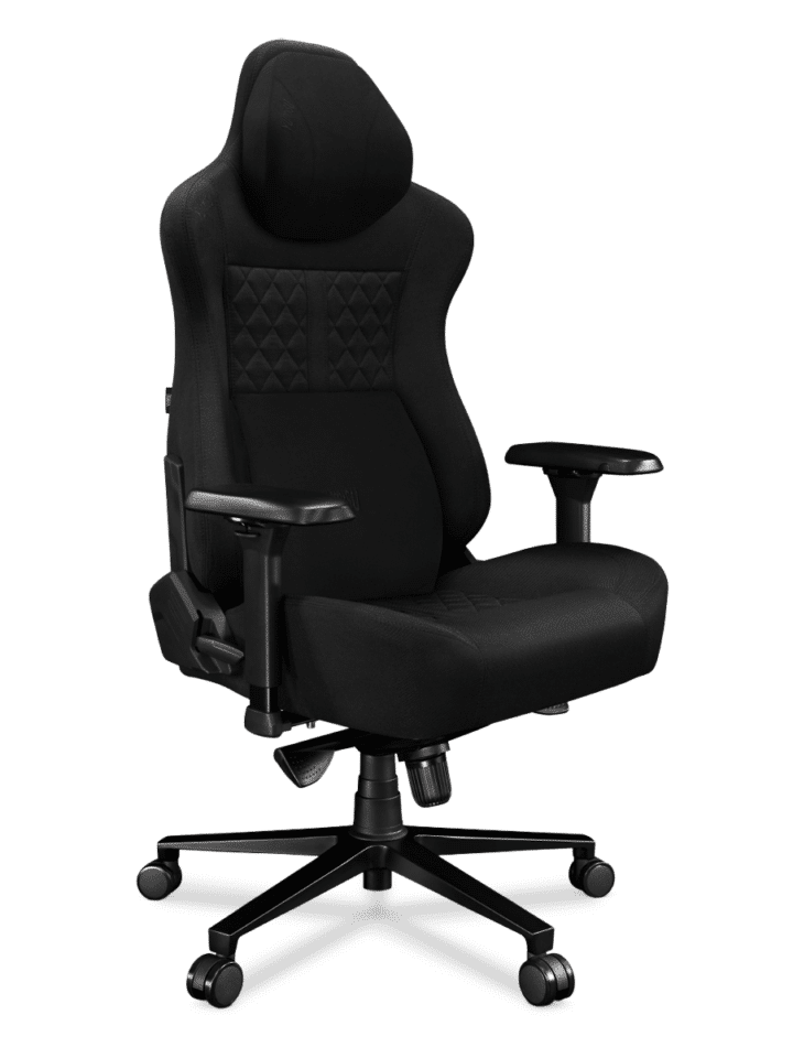 Fotel gamingowy YUMISU 2052 Magnetic Tkanina BLACK/BLACK - obrazek 4