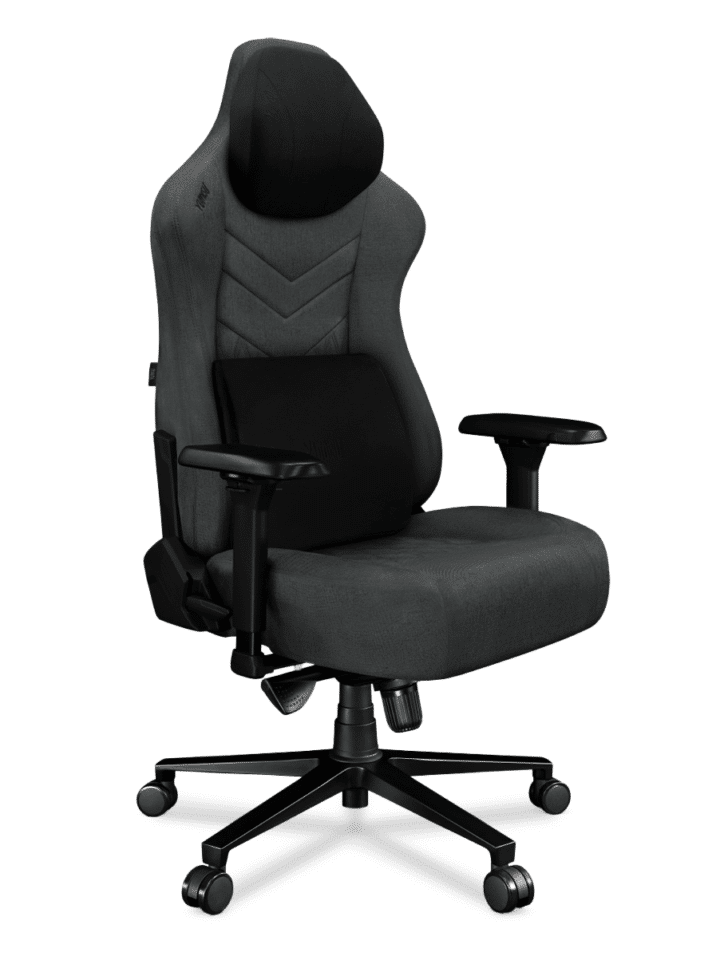 Fotel gamingowy YUMISU 2053 Magnetic Tkanina GRAY/BLACK - obrazek 4