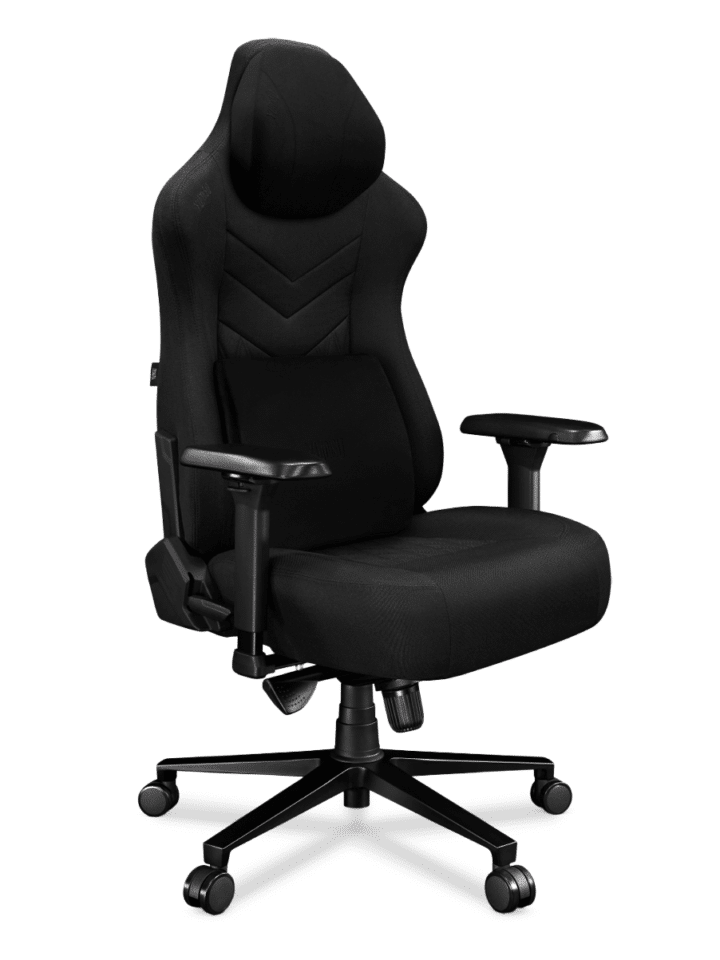 Fotel gamingowy YUMISU 2053 Magnetic Tkanina BLACK/BLACK - obrazek 4