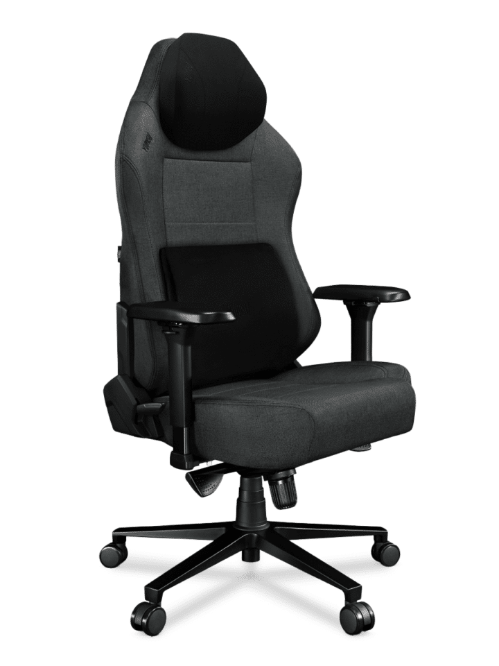 Fotel gamingowy YUMISU 2054 Magnetic Tkanina GRAY/BLACK - obrazek 4