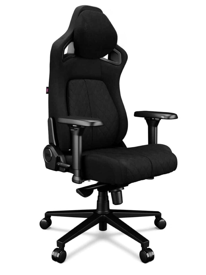 Fotel gamingowy YUMISU 2055 Magnetic Tkanina BLACK/BLACK - obrazek 4