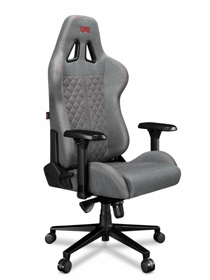 Fotel gamingowy YUMISU 2050 Magnetic Tkanina CLOUD/RED - obrazek 6