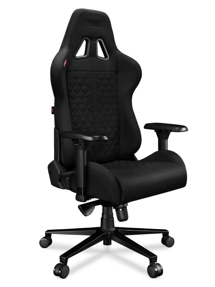 Fotel gamingowy YUMISU 2050 Magnetic Tkanina BLACK/BLACK - obrazek 7
