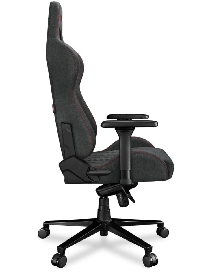Fotel gamingowy YUMISU 2050 Magnetic Tkanina GRAY/RED - obrazek 7