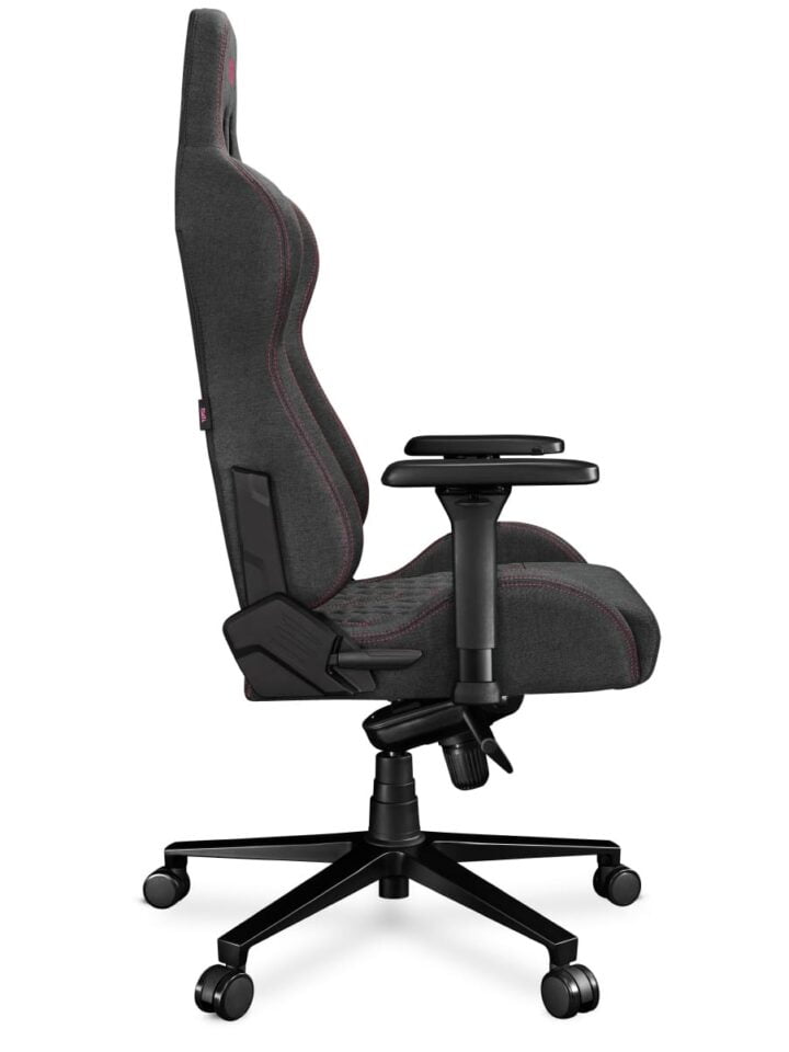 Fotel gamingowy YUMISU 2050 Magnetic Tkanina GRAY/PINK - obrazek 7