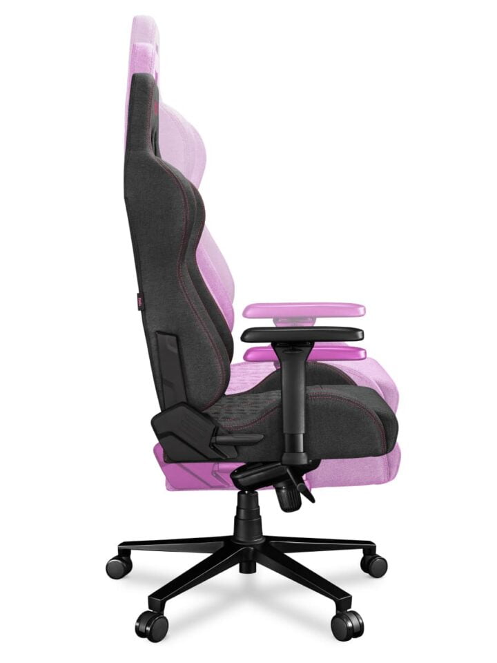 Fotel gamingowy YUMISU 2050 Magnetic Tkanina GRAY/PINK - obrazek 10