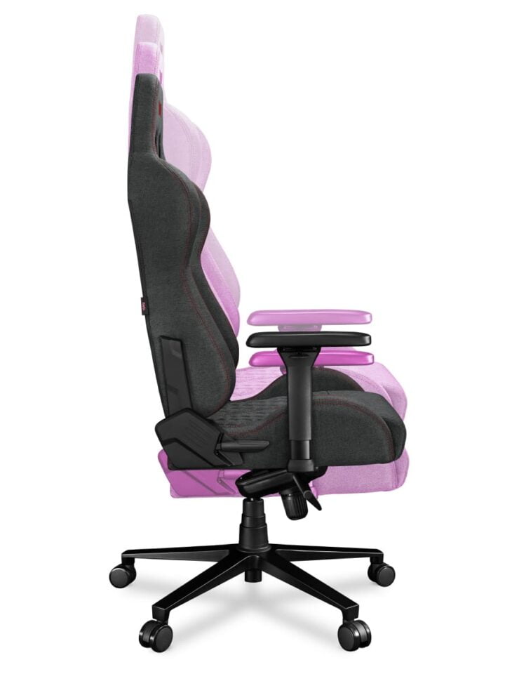 Fotel gamingowy YUMISU 2050 Magnetic Tkanina GRAY/RED - obrazek 10