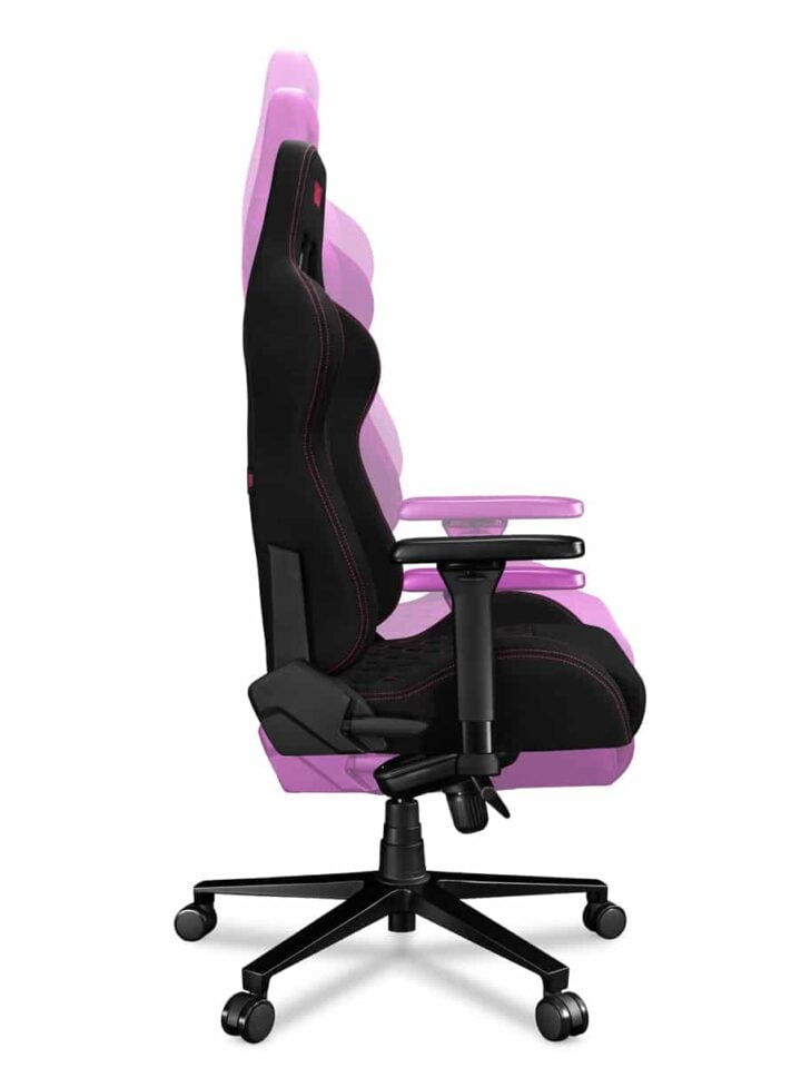 Fotel gamingowy YUMISU 2050 Magnetic Tkanina BLACK/PINK - obrazek 11