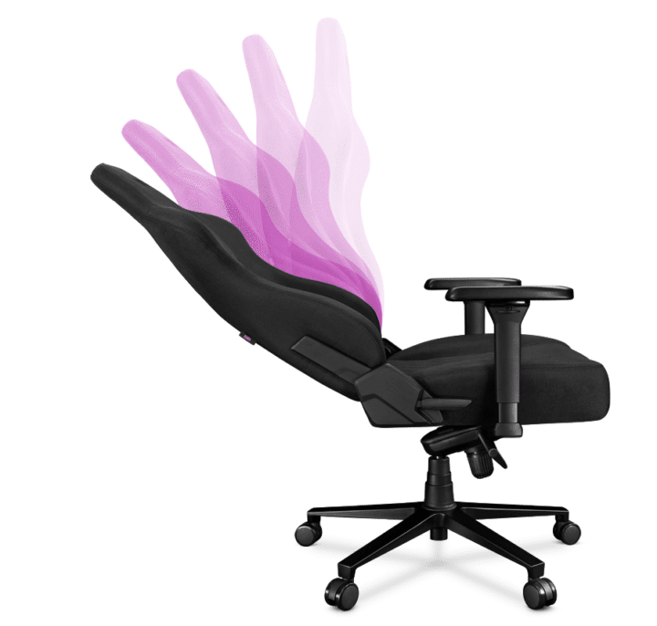 Fotel gamingowy YUMISU 2053 Magnetic Tkanina BLACK/BLACK - obrazek 10
