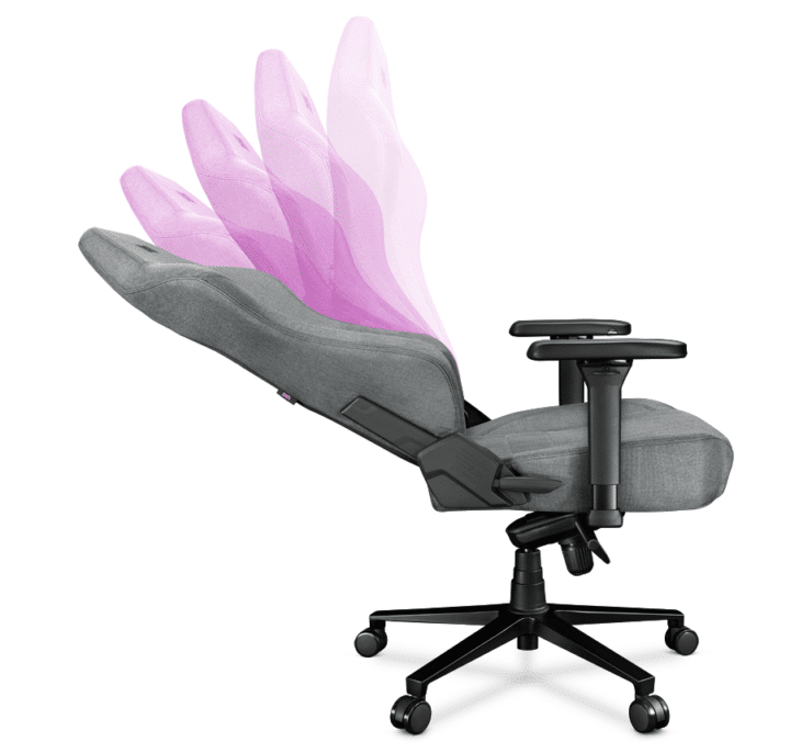 Fotel gamingowy YUMISU 2054 Magnetic Tkanina CLOUD/BLACK - obrazek 10