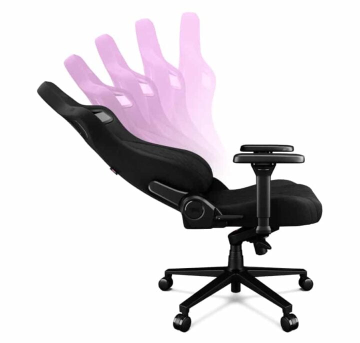 Fotel gamingowy YUMISU 2055 Magnetic Tkanina BLACK/BLACK - obrazek 9