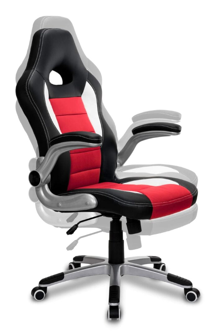 Fotel biurowy GTR 1.0 Czerwony - obrazek 6
