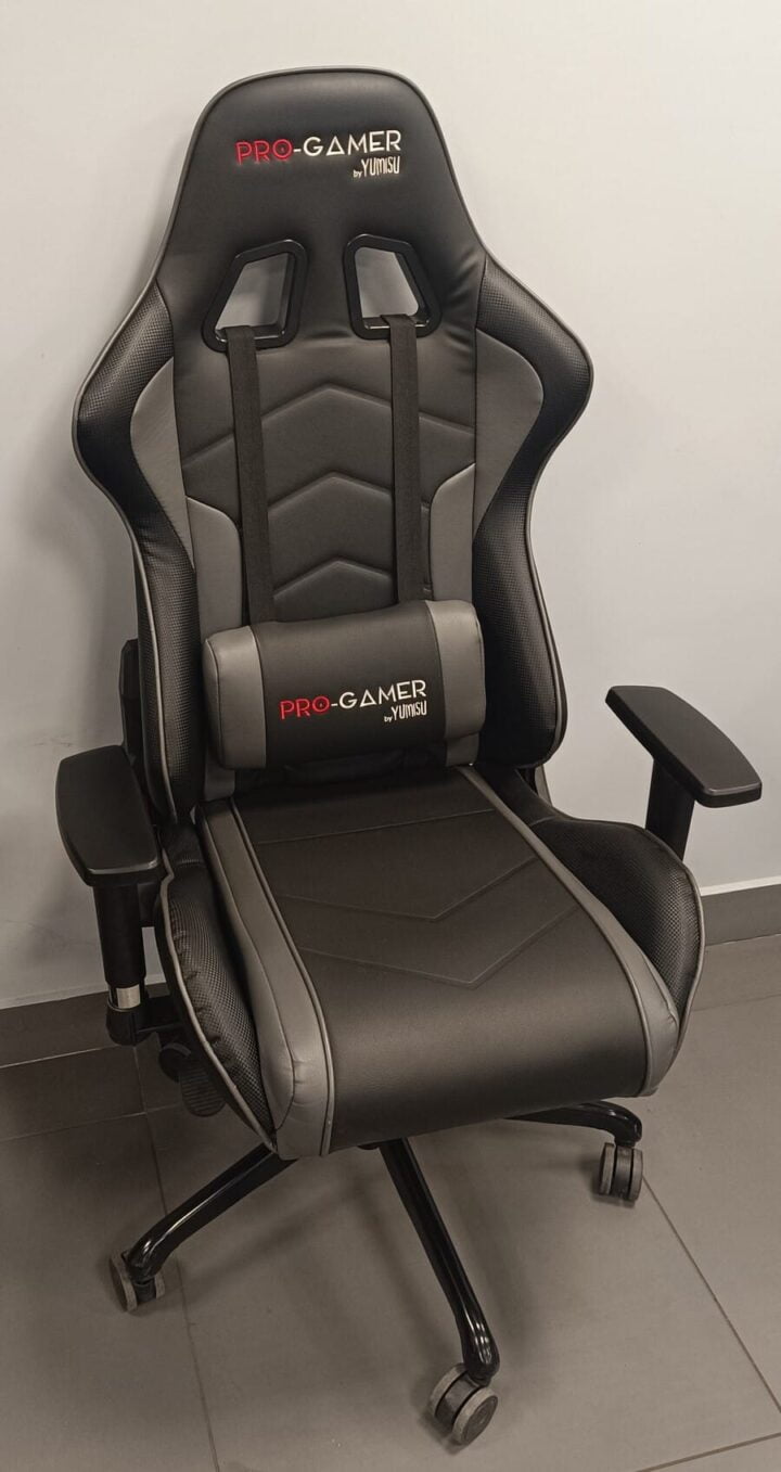 Fotel gamingowy MAVERIC Szary OT/2/EV/24 OUTLET - obrazek 6