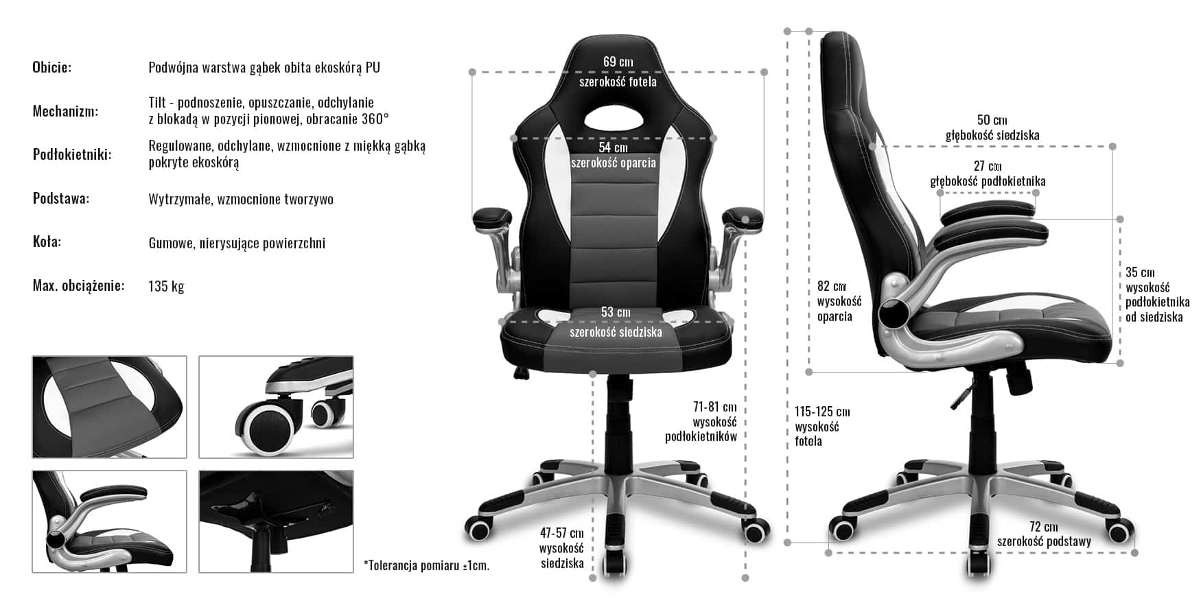 Fotel biurowy GTR 1.0 Fotel biurowy GTR 1.0