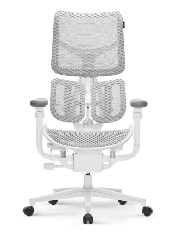 Fotel Ergonomiczny Biurowy YUMISU 1010 Tkanina WHITE