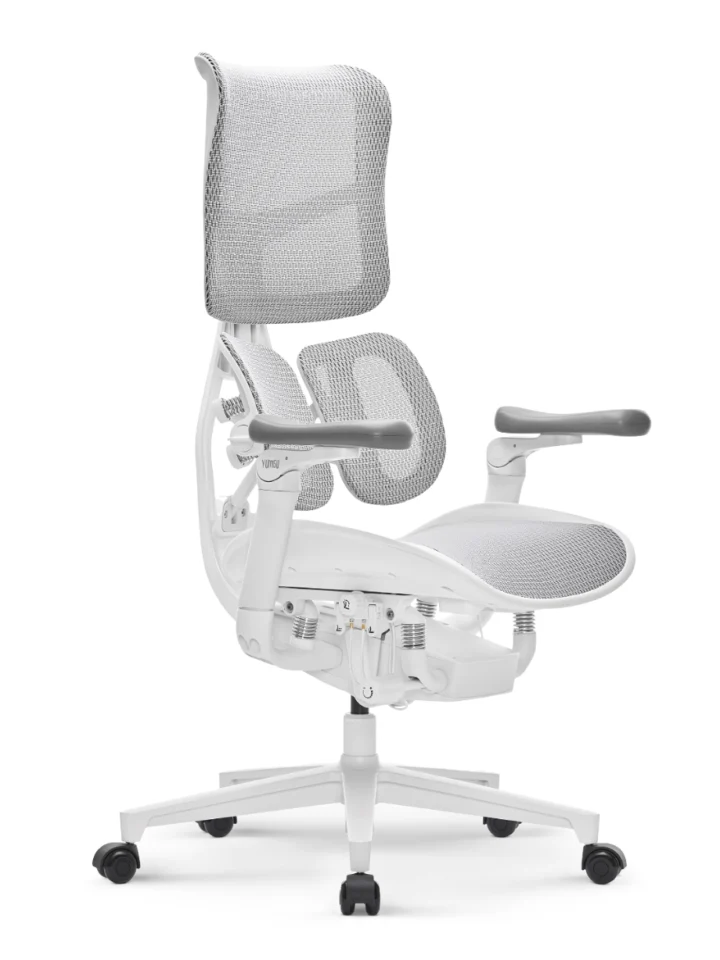 Fotel Ergonomiczny Biurowy YUMISU 1010 Tkanina WHITE - obrazek 2
