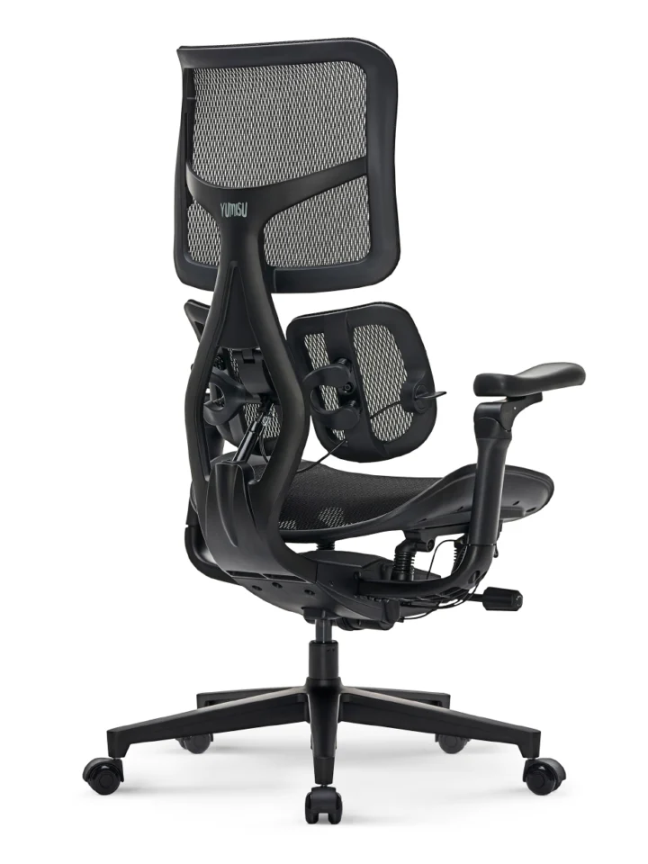 Fotel Ergonomiczny Biurowy YUMISU 1010 Tkanina BLACK - obrazek 4