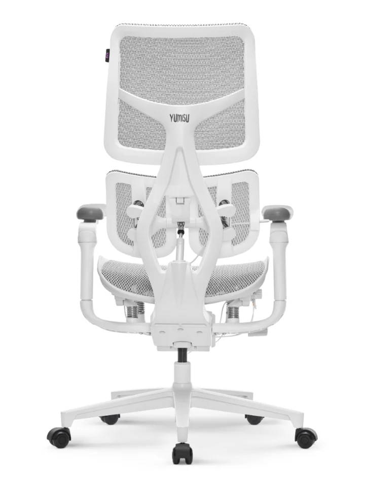 Fotel Ergonomiczny Biurowy YUMISU 1010 Tkanina WHITE - obrazek 5