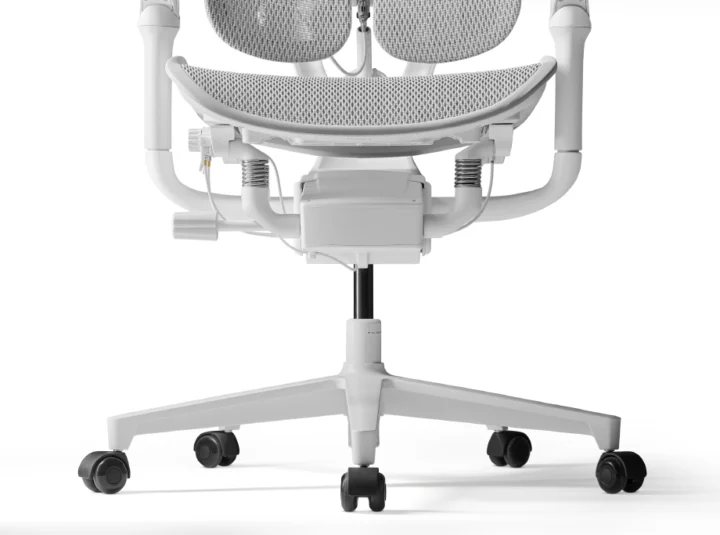Fotel Ergonomiczny Biurowy YUMISU 1010 Tkanina WHITE - obrazek 6
