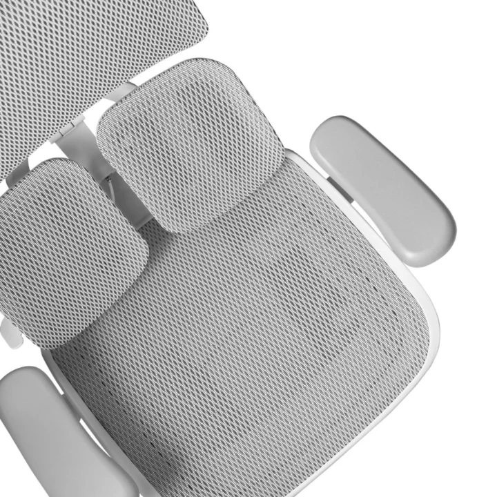 Fotel Ergonomiczny Biurowy YUMISU 1010 Tkanina WHITE - obrazek 10