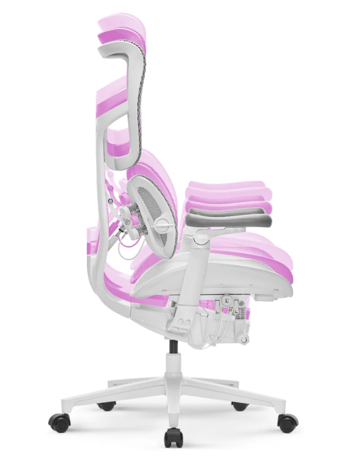 Fotel Ergonomiczny Biurowy YUMISU 1010 Tkanina WHITE - obrazek 11