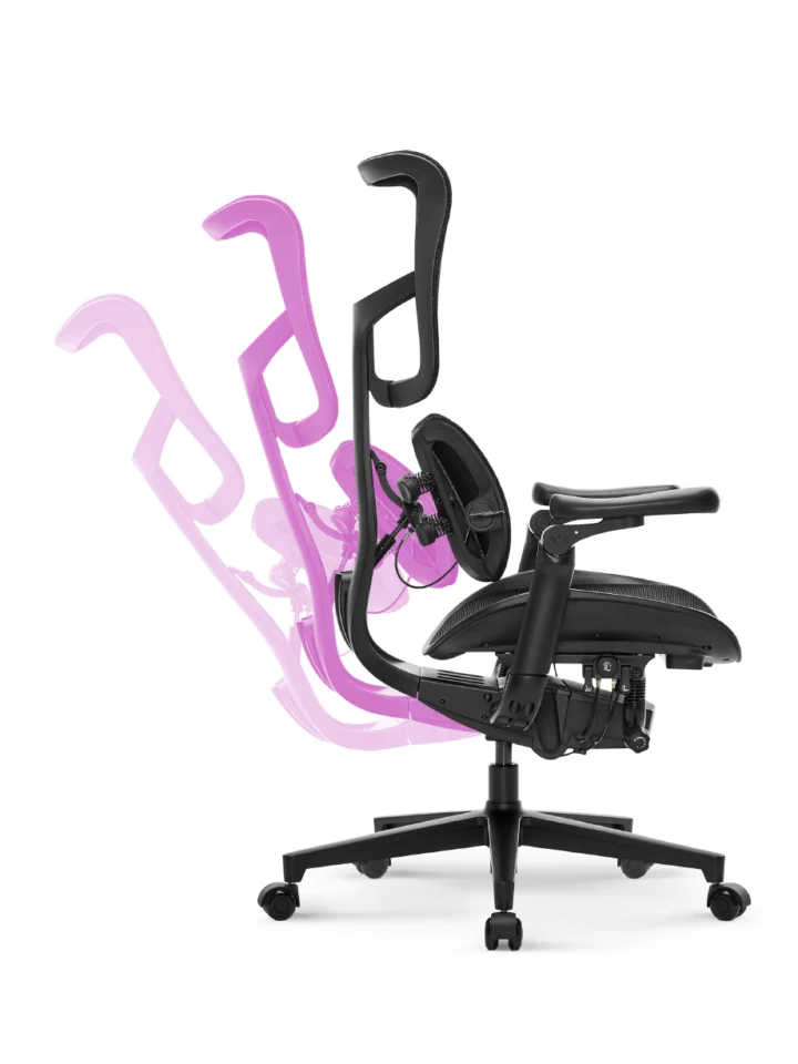 Fotel Ergonomiczny Biurowy YUMISU 1010 Tkanina BLACK - obrazek 12