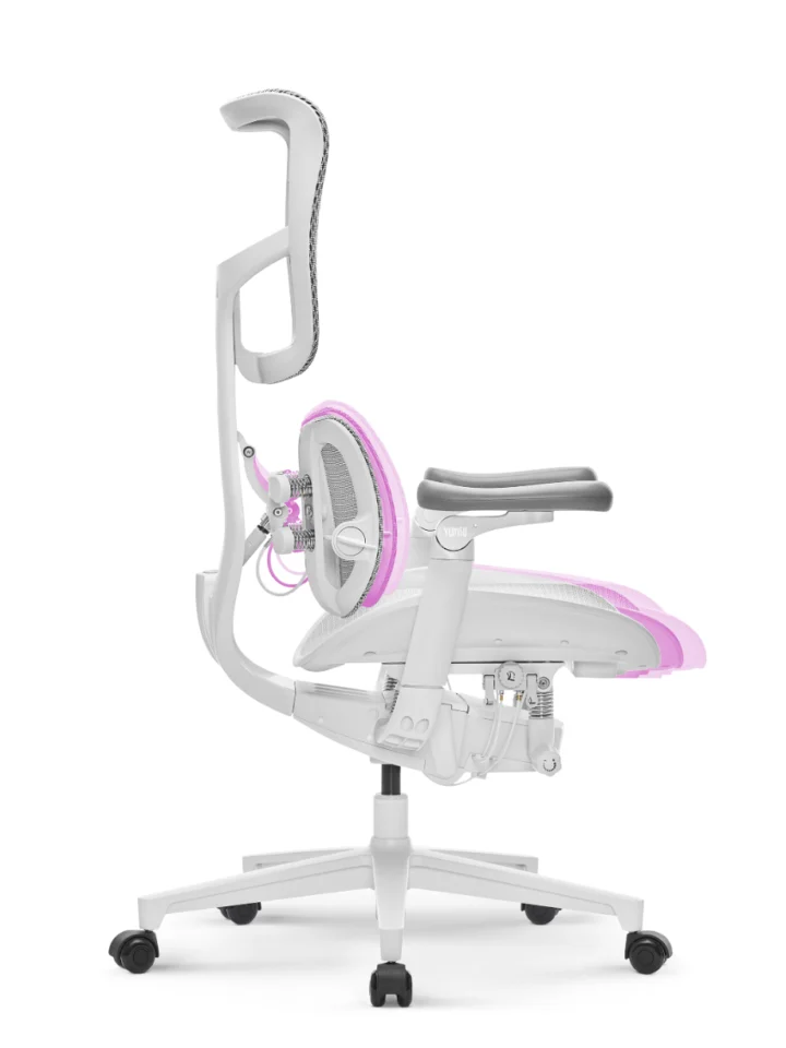 Fotel Ergonomiczny Biurowy YUMISU 1010 Tkanina WHITE - obrazek 13