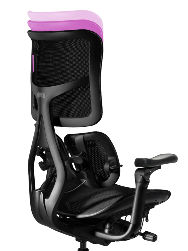 Fotel Ergonomiczny Biurowy YUMISU 1010 Tkanina BLACK - obrazek 14